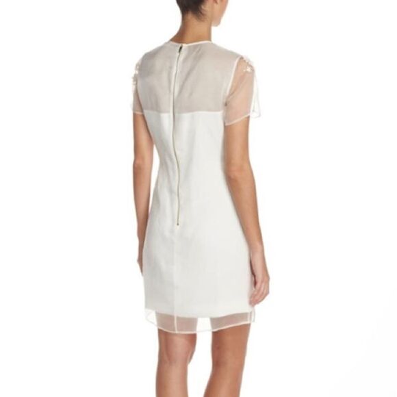 TED Baker Findon Ivory Embellished Floral Dress - Picture 2 of 14